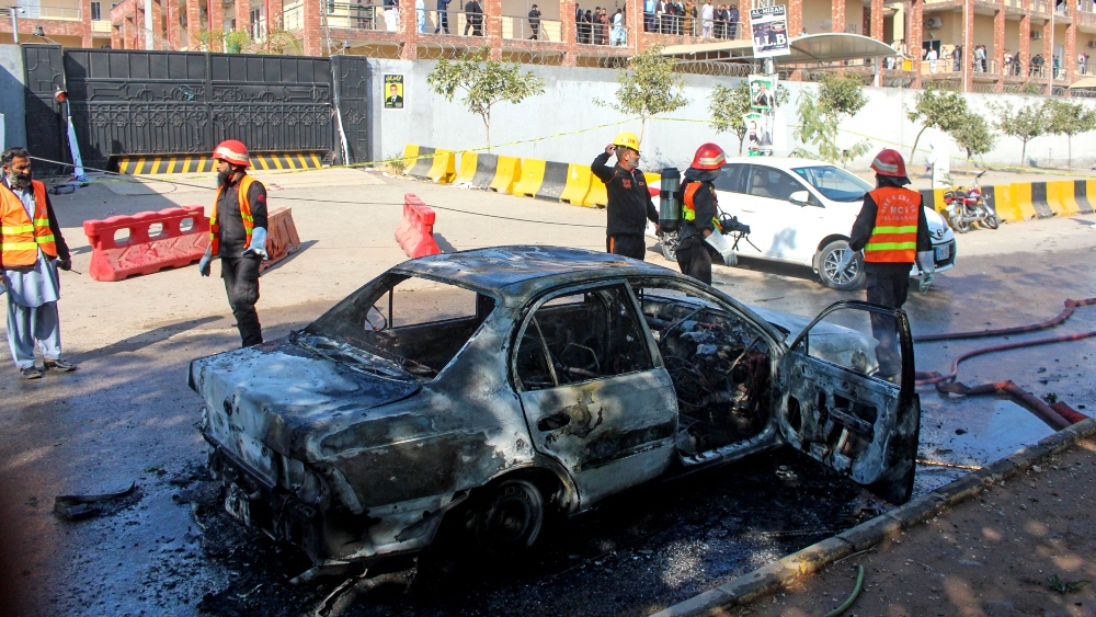 Pakistan PM slams India-backed militants after deadly Islamabad suicide bombing